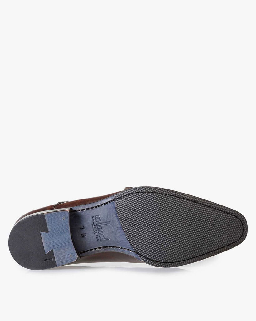 Brauner Monk-Schnallenschuh