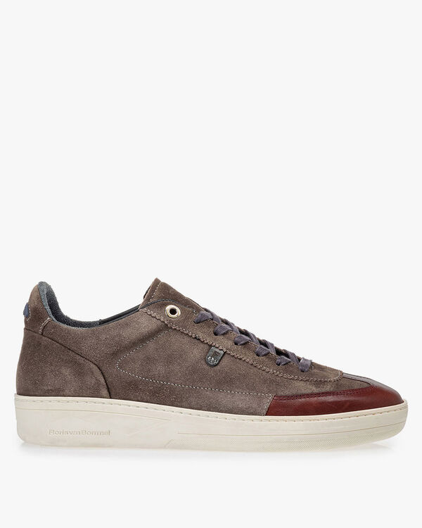 Sneaker Wildleder dunkel taupefarben