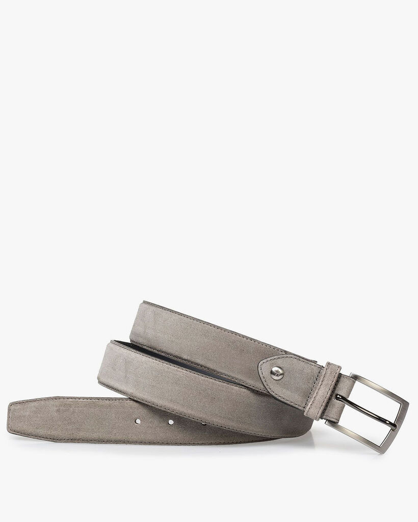 Taupefarbener Wildleder-G&uuml;rtel