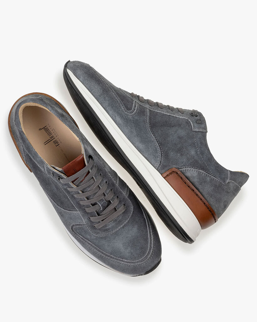 Sneaker grau Wildleder