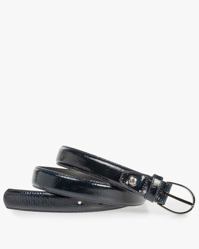 Blauer Lacklederg&uuml;rtel
