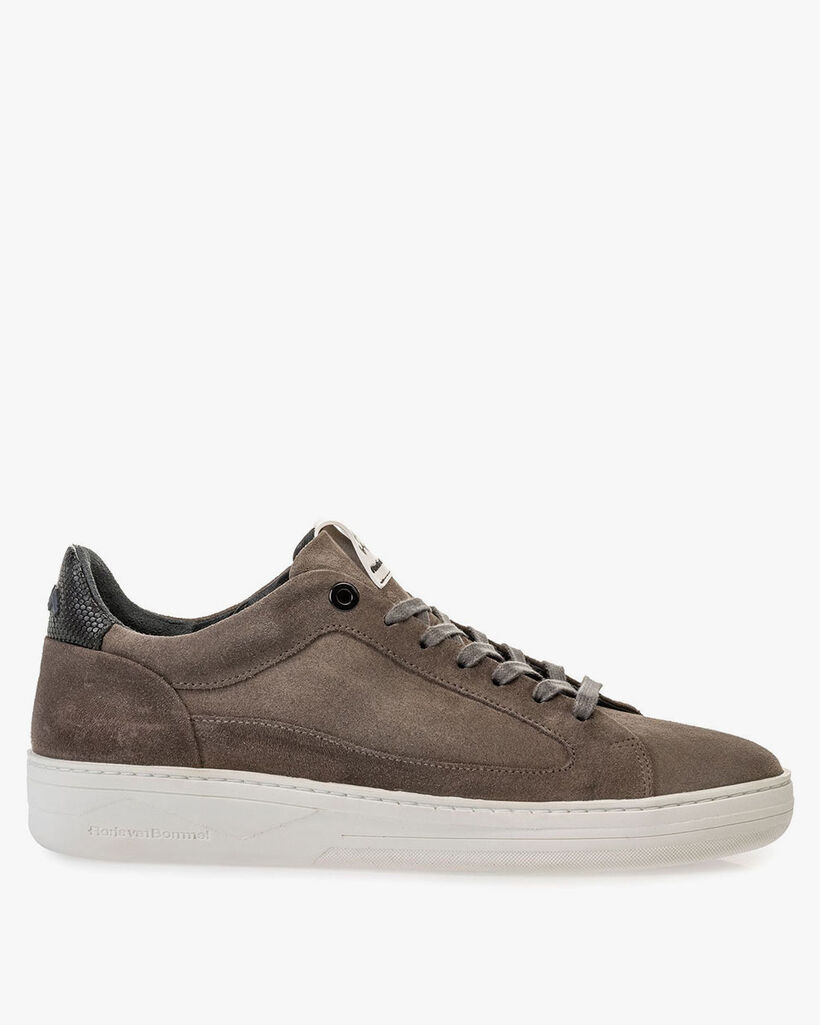 Wildleder-Sneaker grau