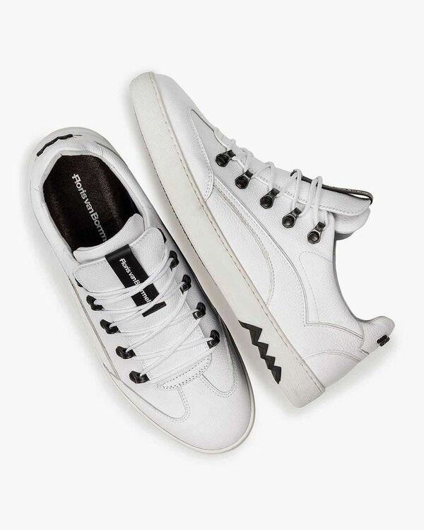 Wei&szlig;er Leder-Sneaker