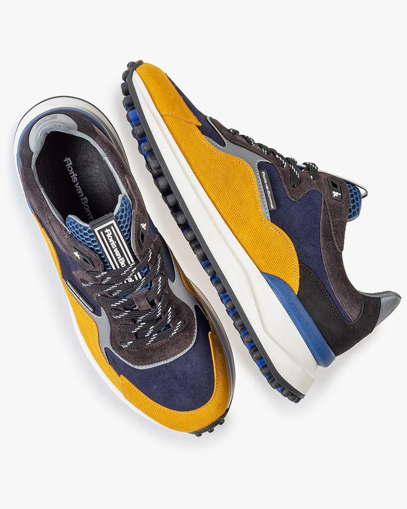 Noppi Sneaker blau-gelb