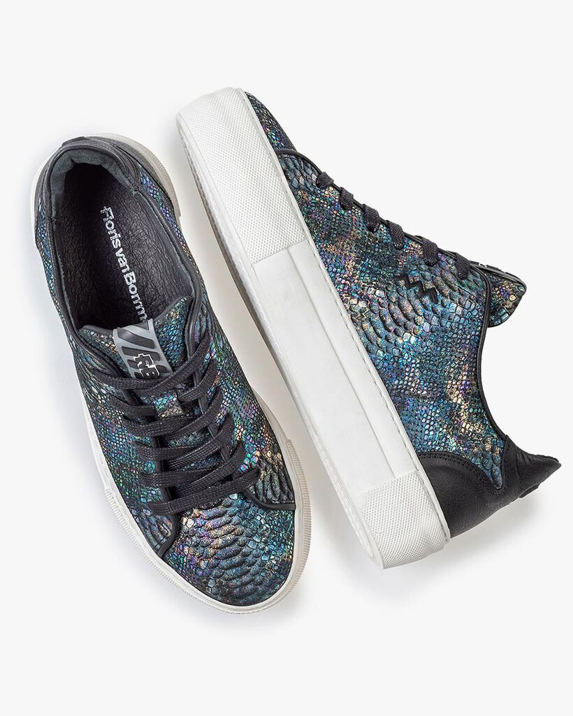 Sneaker snake print multi-colour