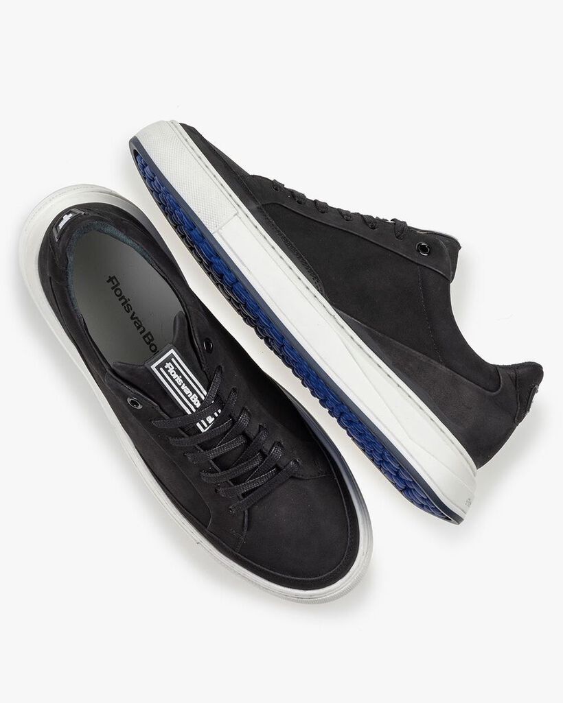 Sneaker nubuck leather black