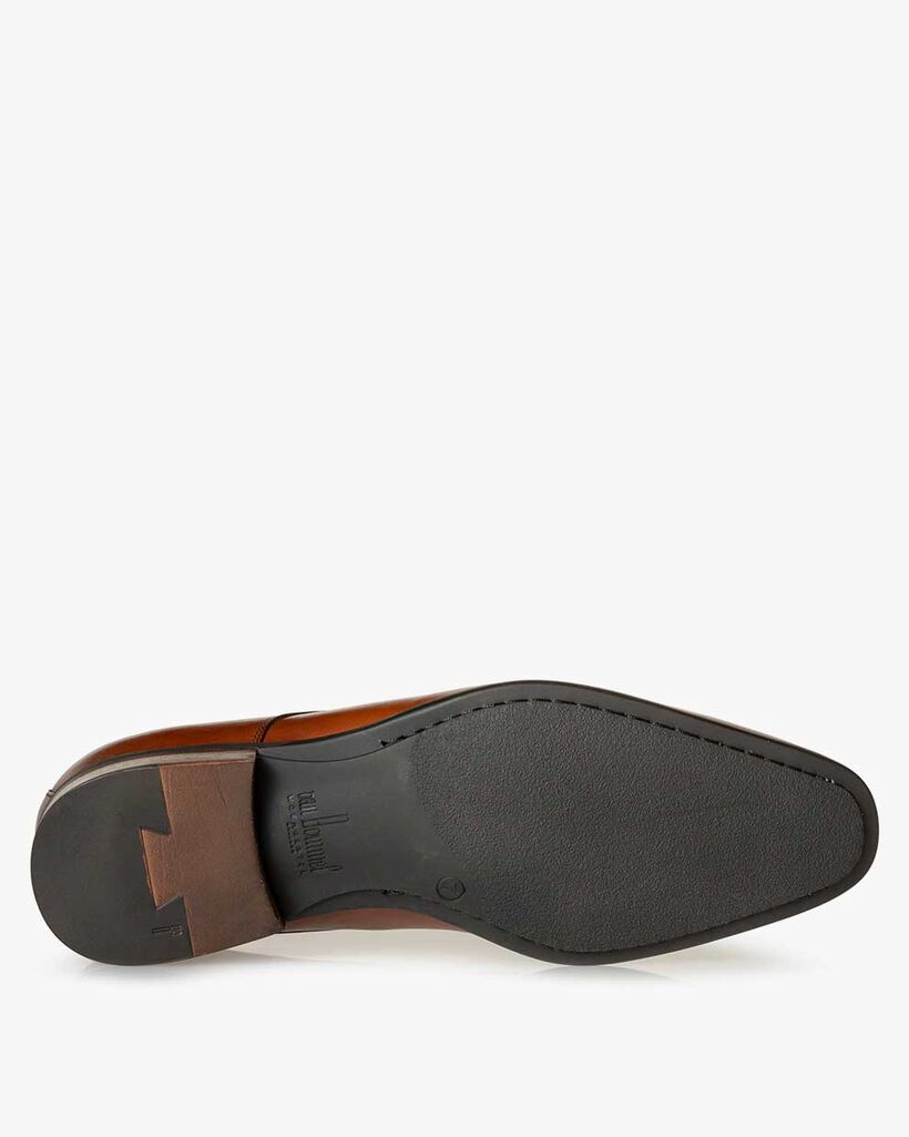 Schn&uuml;rschuh Kalbsleder cognac