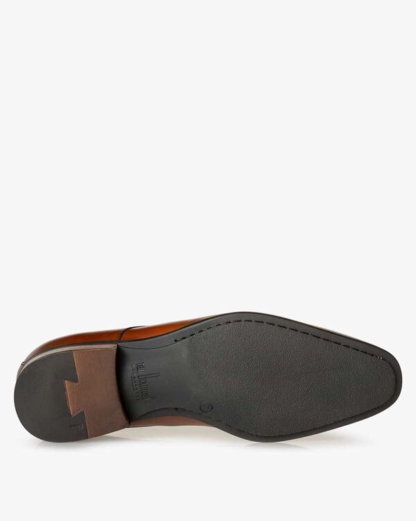 Schn&uuml;rschuh Kalbsleder cognac