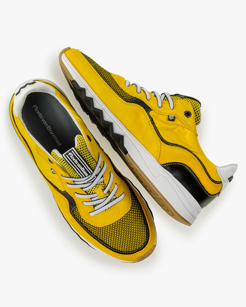 Nineti yellow suede leather
