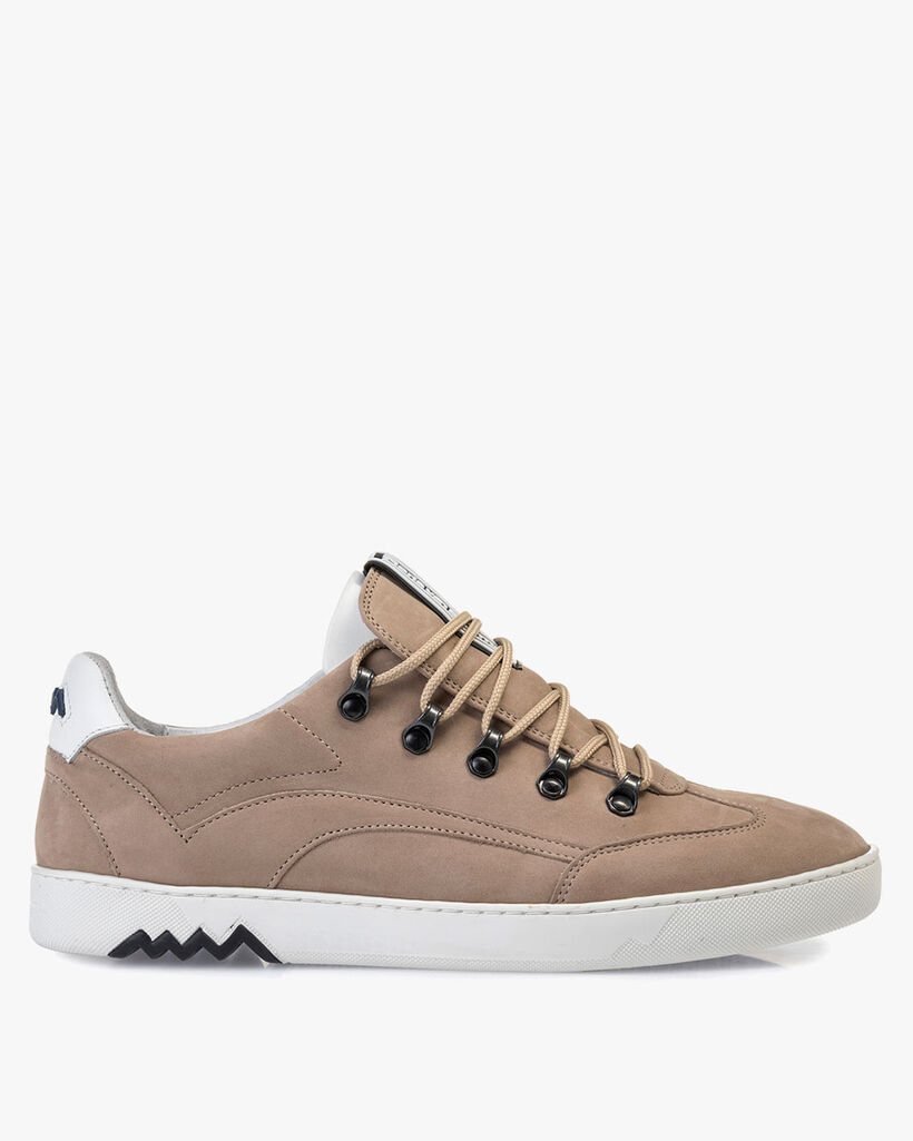 Hiking-Sneaker Nubukleder beige