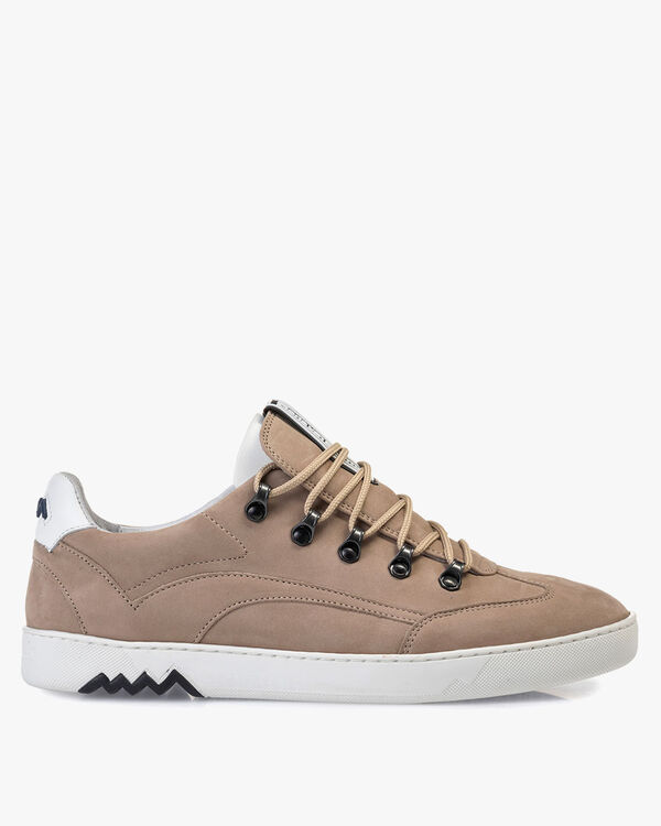 Hiking-Sneaker Nubukleder beige
