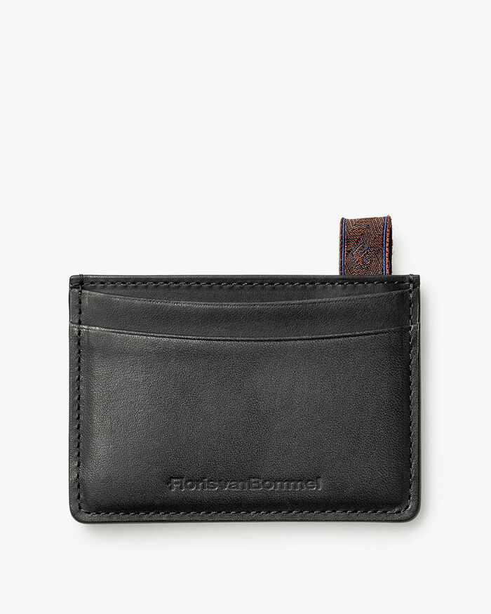 Bankkarten-Etui Leder schwarz