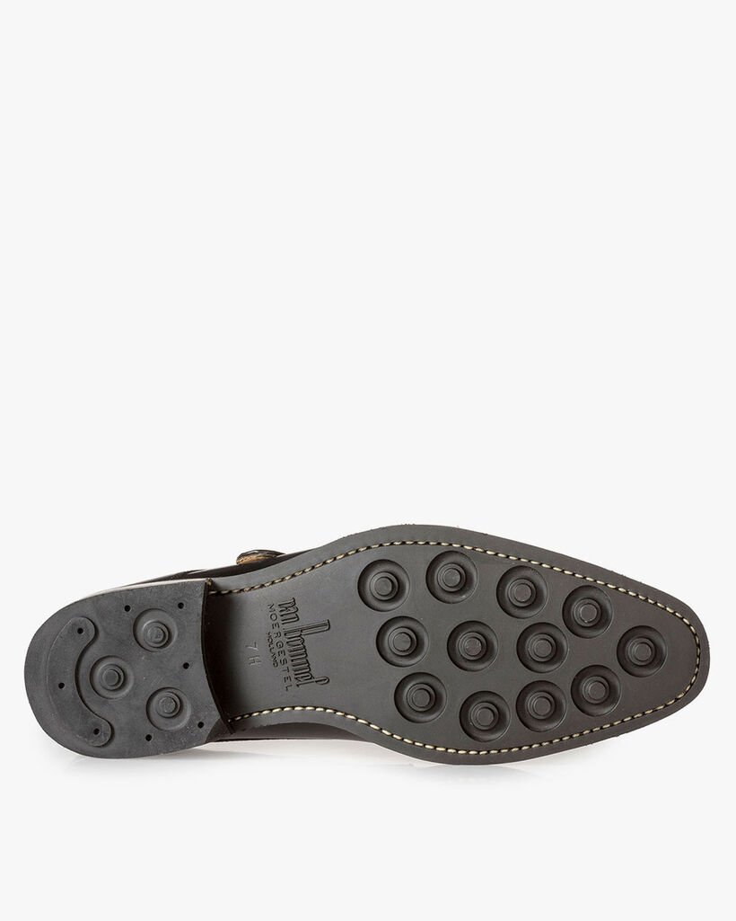 Schwarzer Monk Schnallenschuh