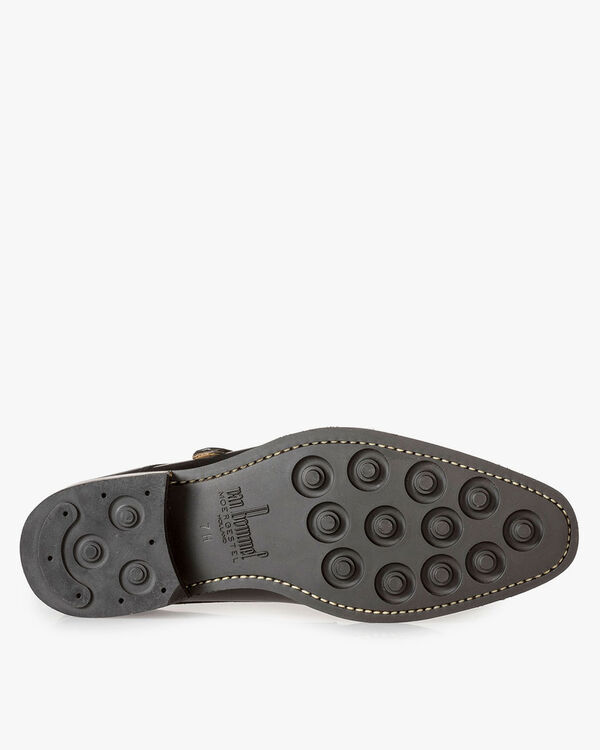 Schwarzer Monk Schnallenschuh