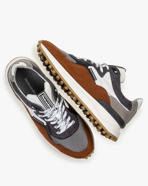 Noppi Sneaker Wildleder cognac