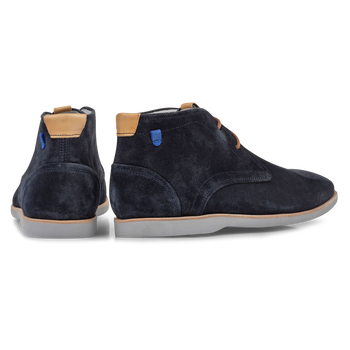 Stiefel Wildleder blau
