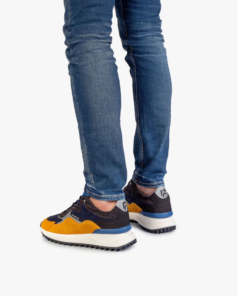 Noppi Sneaker blau-gelb