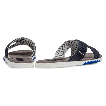 Slipper nubuck leather blue