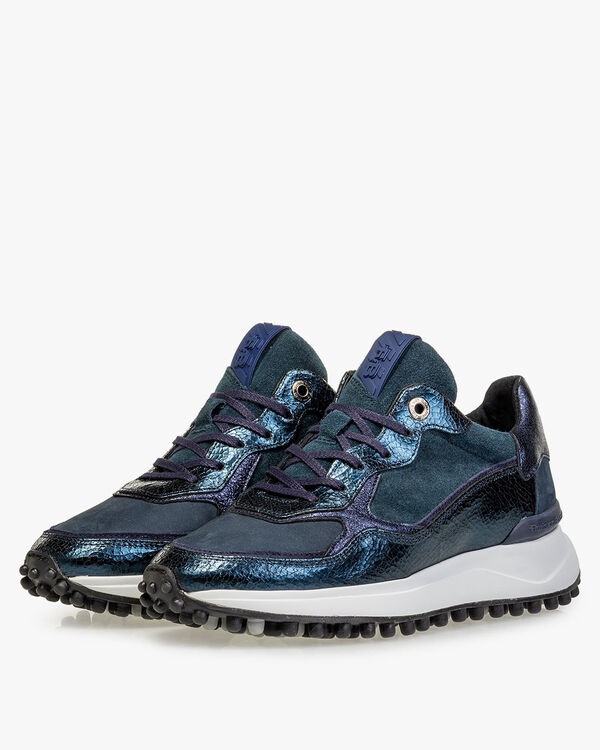 Noppi leather blue