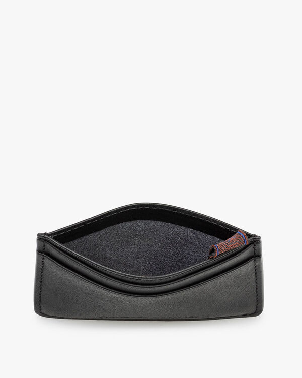 Bankkarten-Etui Leder schwarz