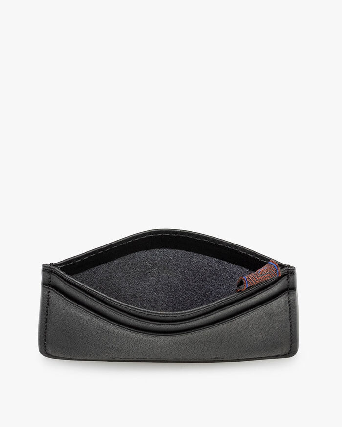 Bankkarten-Etui Leder schwarz