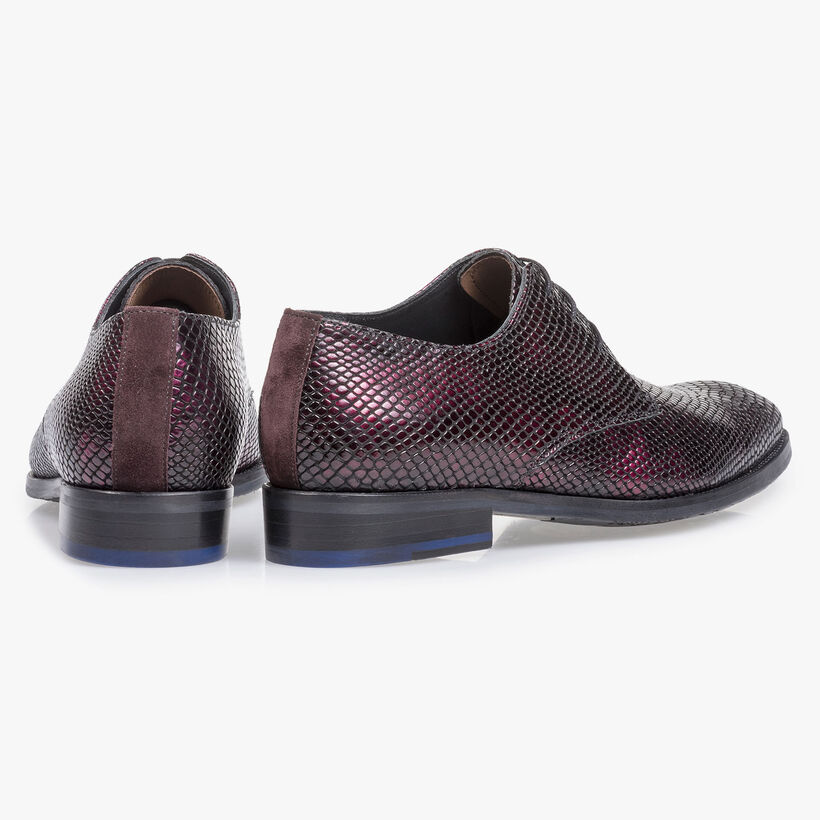 Roder Lackleder-Schn&uuml;rschuh mit Print