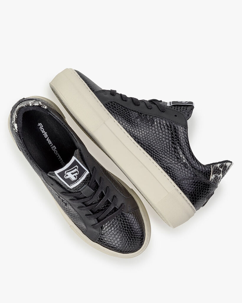 Sneaker Kalbsleder schwarz