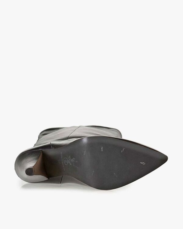 Schwarze Nappaleder-Stiefel