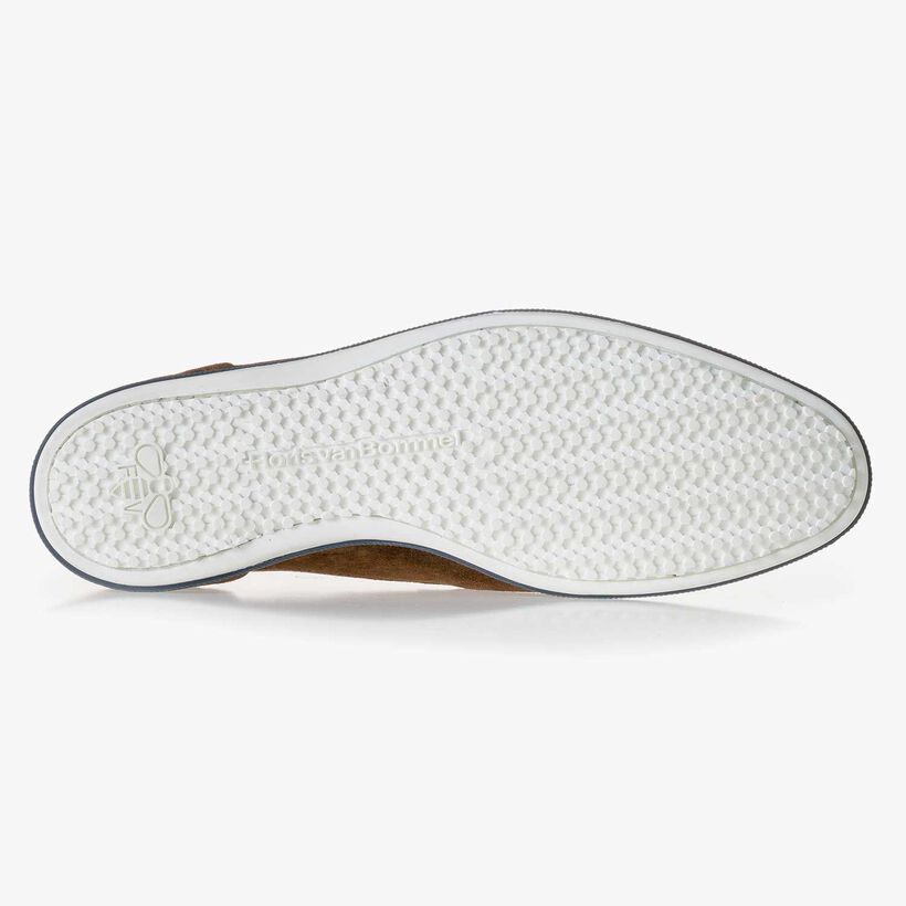 Brauner Wildleder Schn&uuml;rschuh