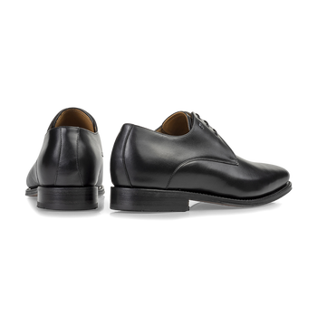 Schn&uuml;rschuh Kalbsleder schwarz