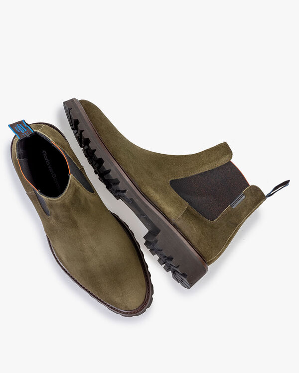 Chelsea Boot Wildleder dunkelgr&uuml;n
