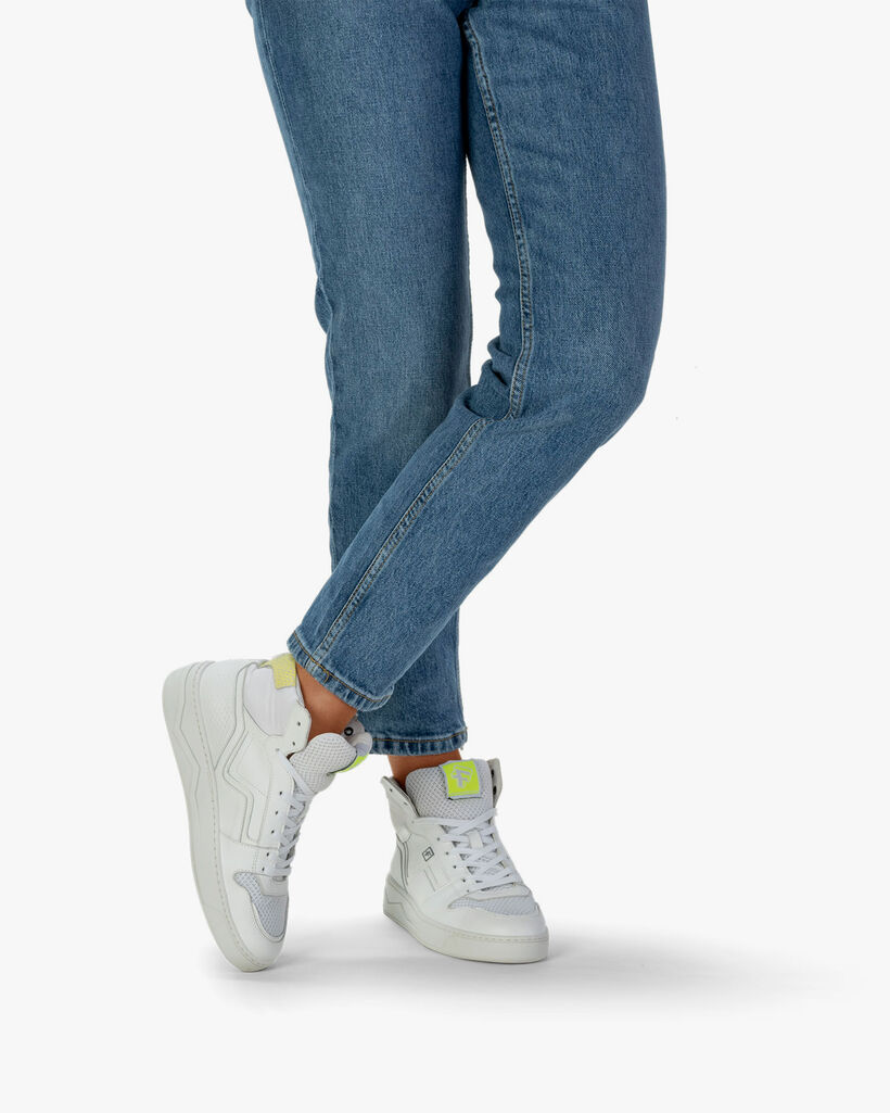 Sneaker Kalbsleder wei&szlig;