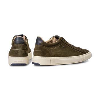 Sneaker Wildleder dunkelgr&uuml;n