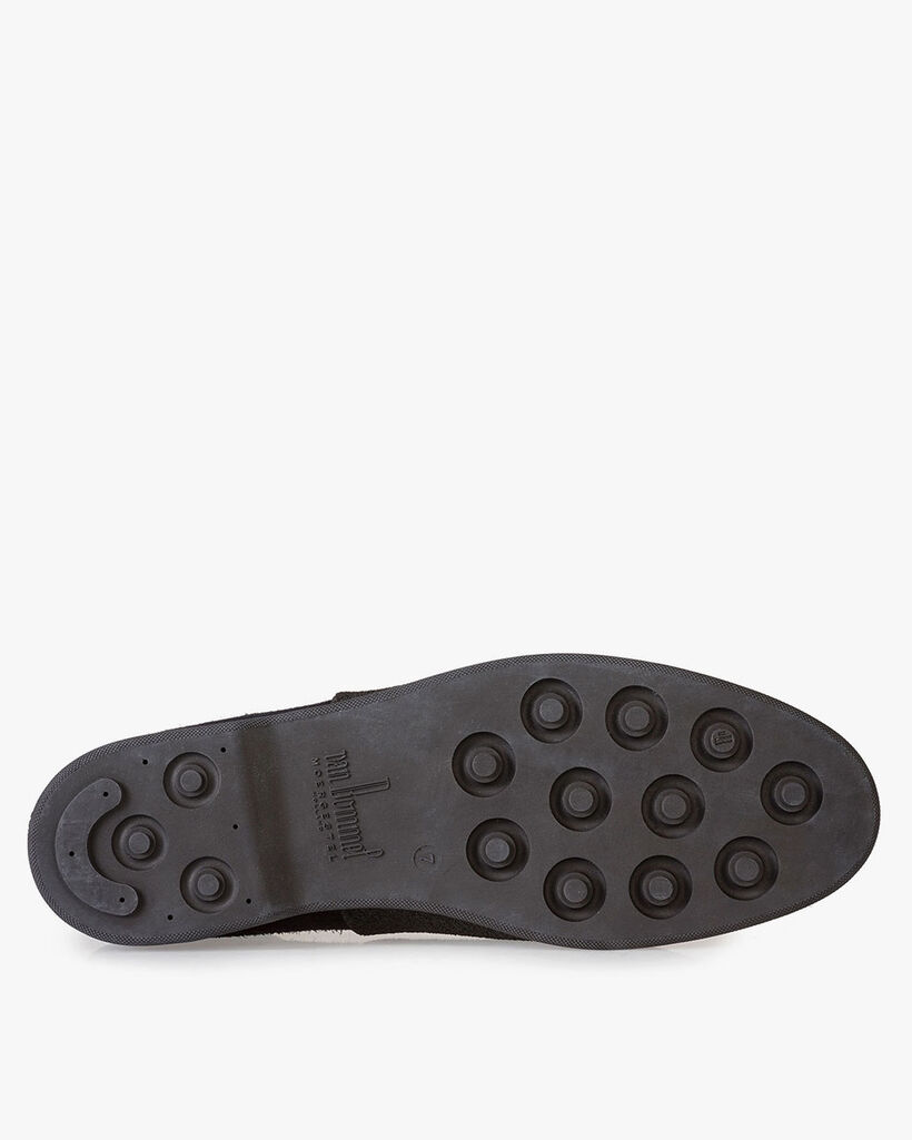 Halbhoher Wildleder Schn&uuml;rstiefel
