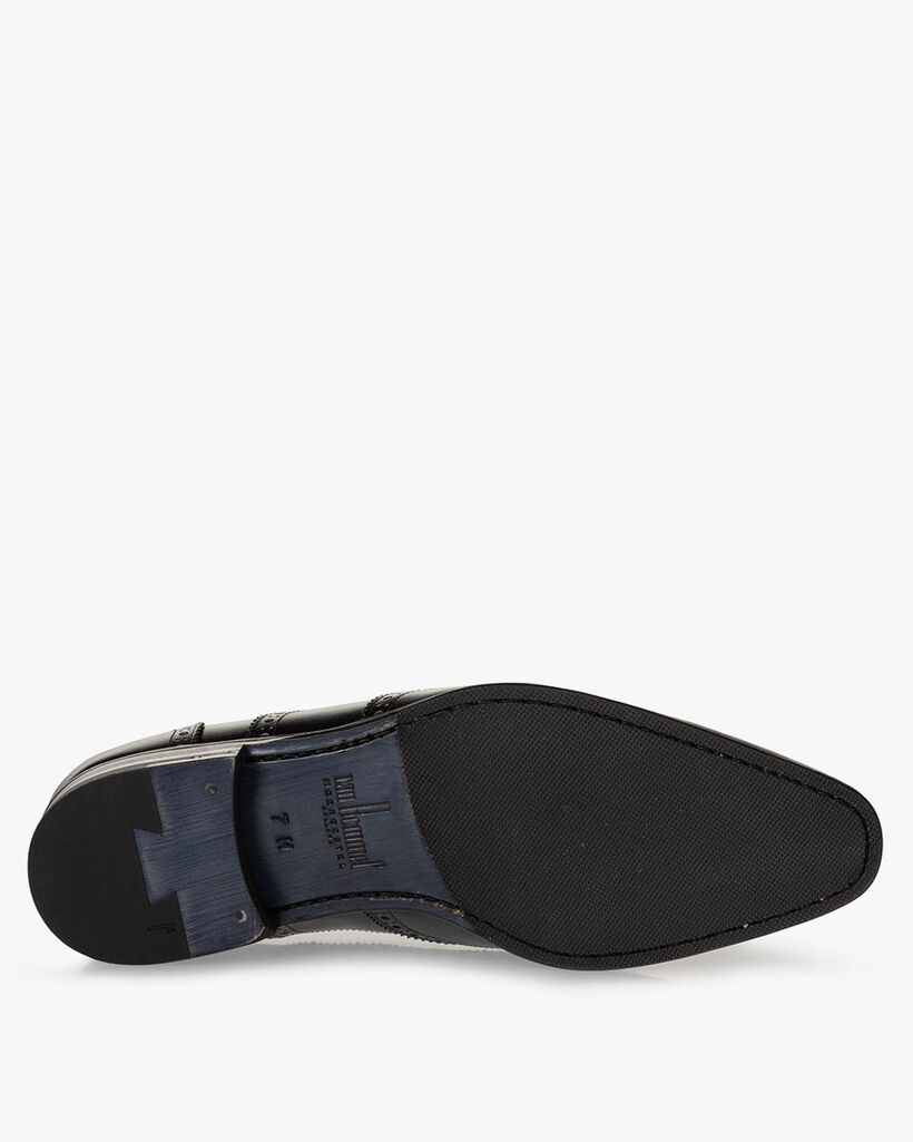 Schn&uuml;rschuh Kalbsleder schwarz