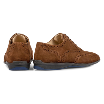 Schn&uuml;rschuh Wildleder braun