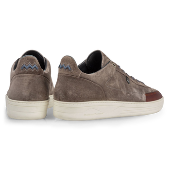 Sneaker Wildleder dunkel taupefarben