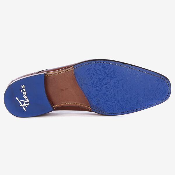 Cognacfarbener Leder Schn&uuml;rschuh