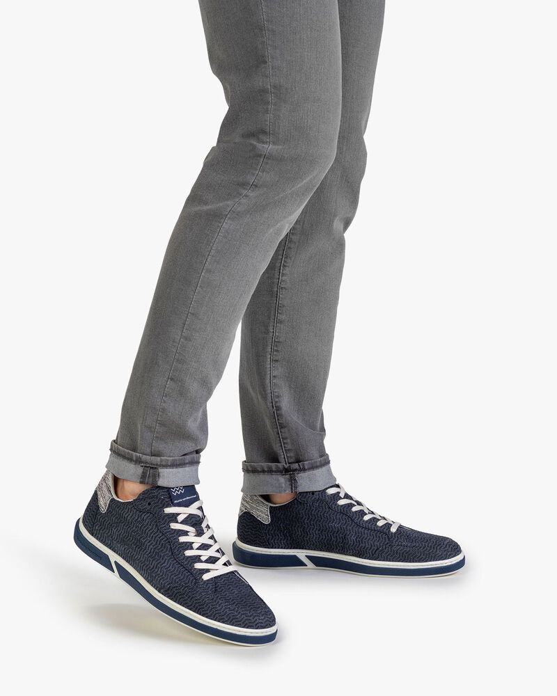 Sneaker Nubukleder blau