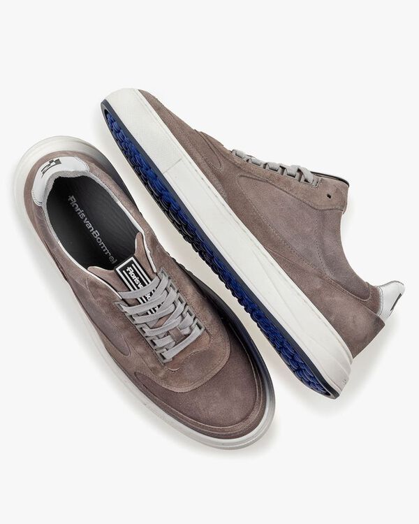 Sneaker Wildleder grau