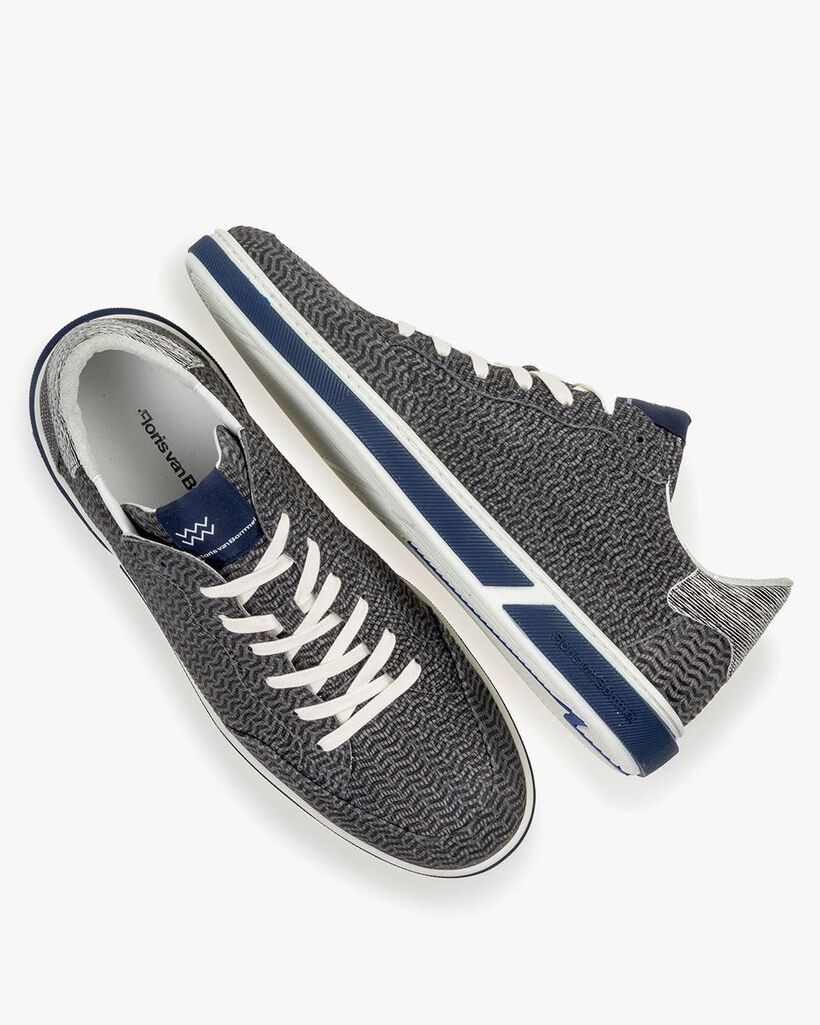 Sneaker Nubukleder grau