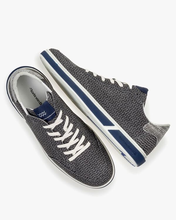 Sneaker Nubukleder grau