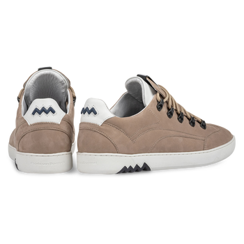 Hiking-Sneaker Nubukleder beige