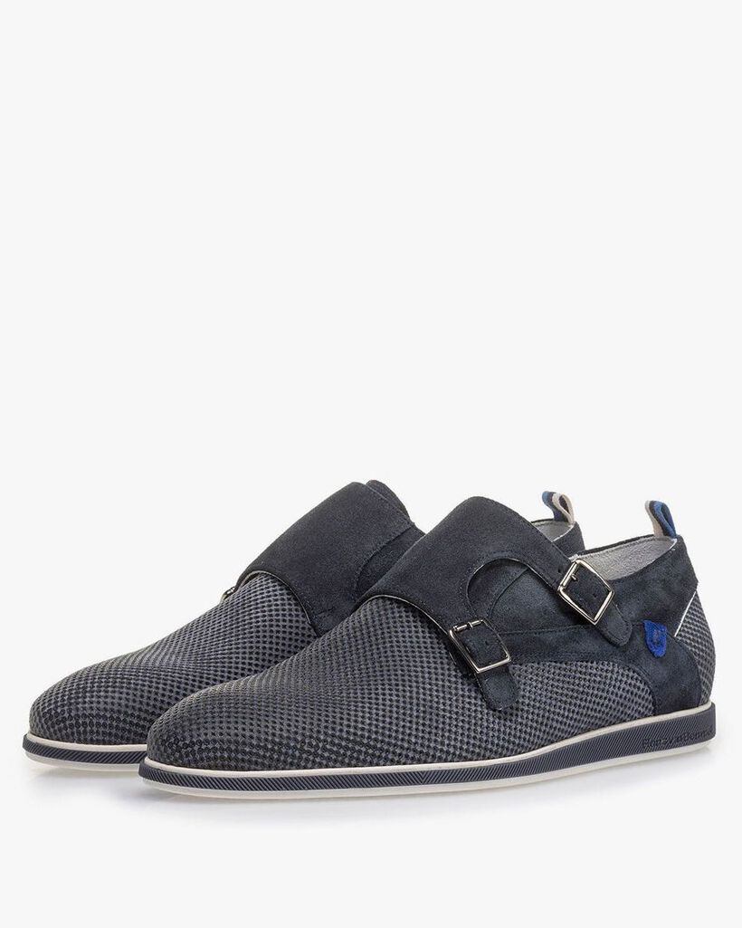 Wildleder Monkstrap mit Print