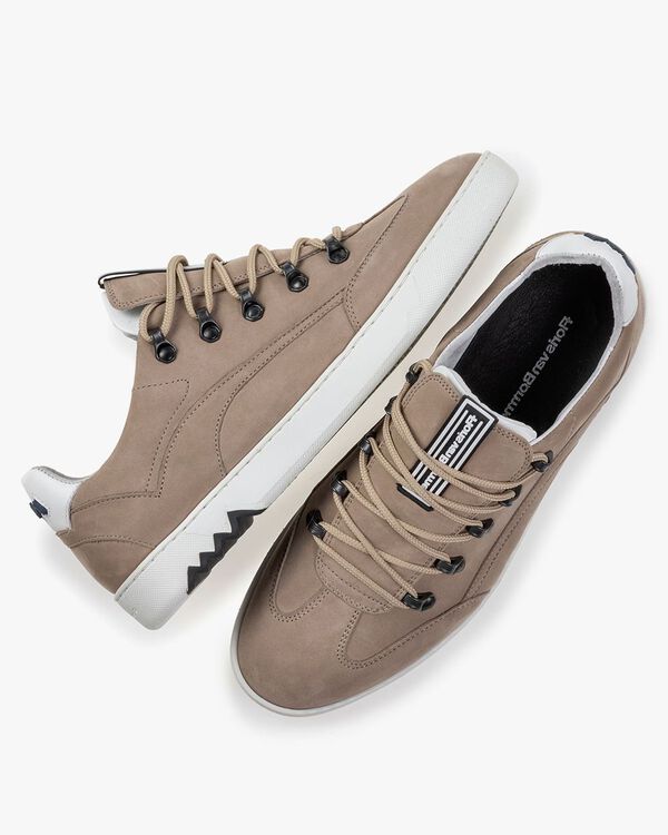 Hiking-Sneaker Nubukleder beige
