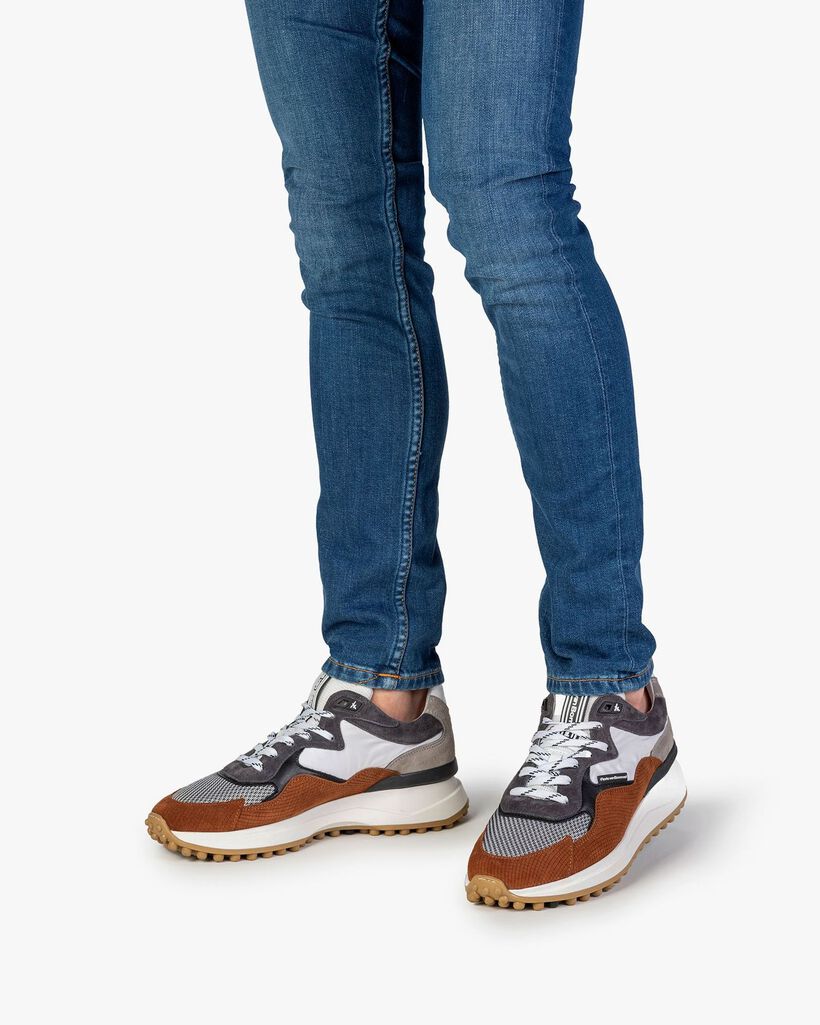 Noppi Sneaker Wildleder cognac