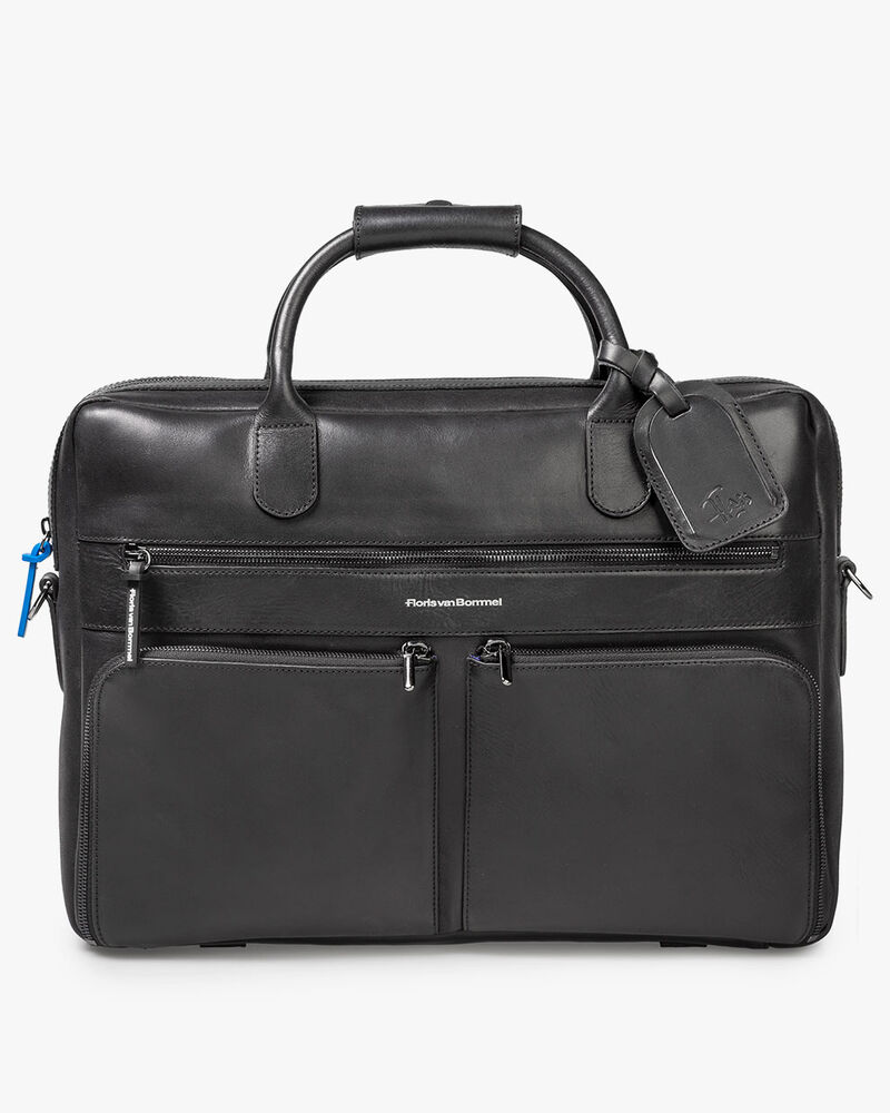 B&uuml;rotasche Leder schwarz