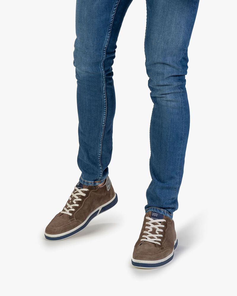 Sneaker Wildleder taupe