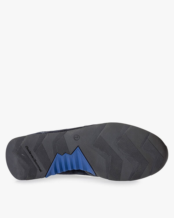 Blauer Wildleder-Sneaker