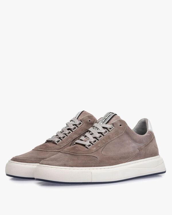 Sneaker Wildleder grau